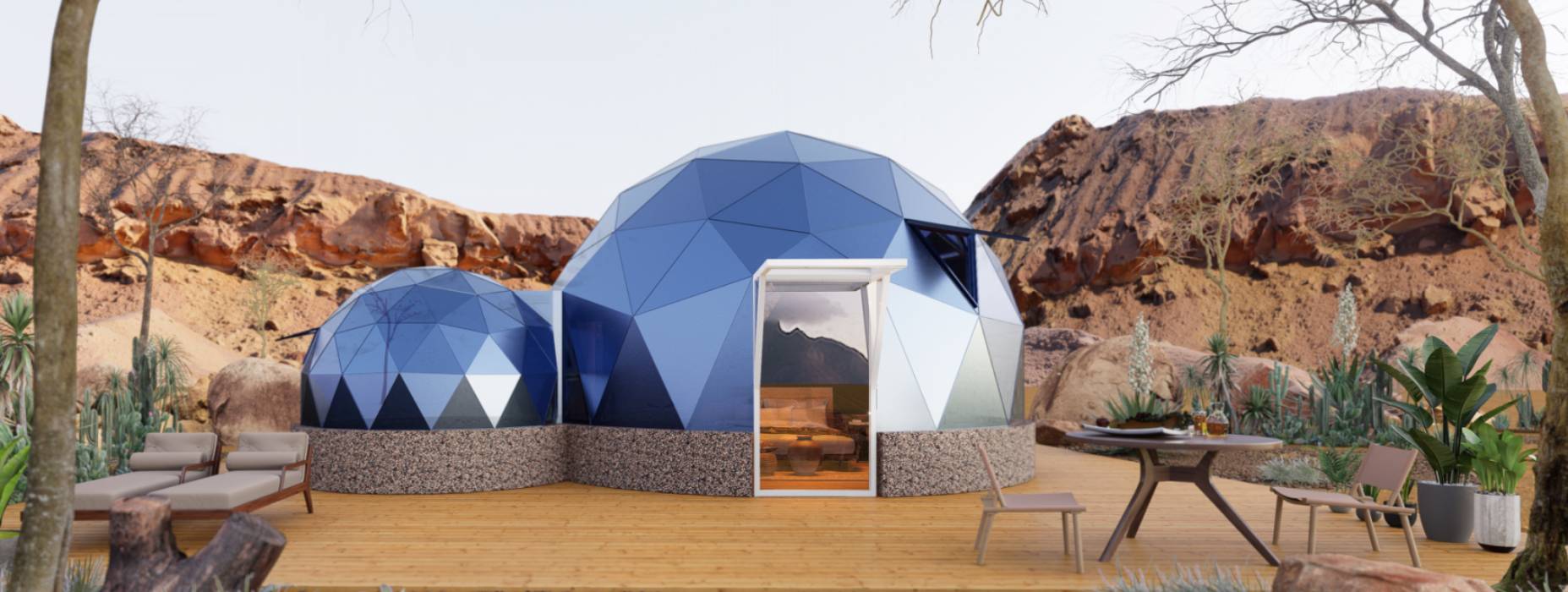 双流县球形智能光伏玻璃星空房